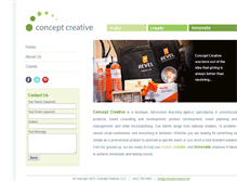 Tablet Screenshot of conceptcreative.net